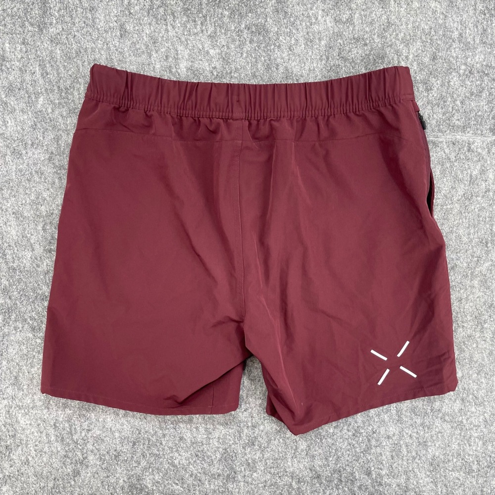 Ten Thousand Shorts Mens XL Red The Foundation Shorts Training Gym 7" Inseam